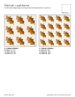 Page 5 of the Oak Leaf Quilt Block Pattern PDF