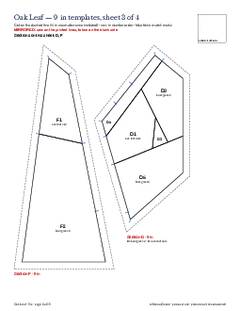 Page 8 of the Oak Leaf Quilt Block Pattern PDF