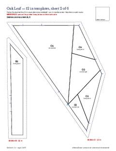 Page 12 of the Oak Leaf Quilt Block Pattern PDF