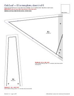 Page 14 of the Oak Leaf Quilt Block Pattern PDF