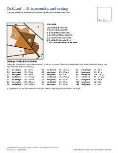 Page 29 of the Oak Leaf Quilt Block Pattern PDF