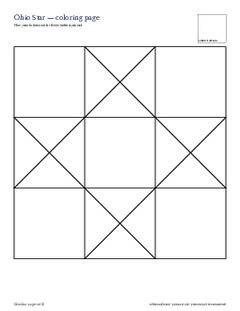 Page 4 of the Ohio Star Quilt Block Pattern PDF