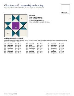 Page 25 of the Ohio Star Quilt Block Pattern PDF