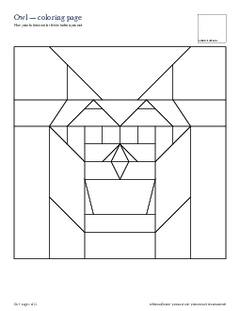 Page 4 of the Owl Quilt Block Pattern PDF