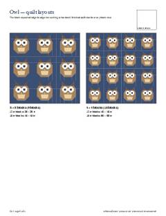 Page 5 of the Owl Quilt Block Pattern PDF