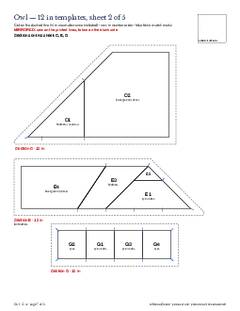 Page 7 of the Owl Quilt Block Pattern PDF