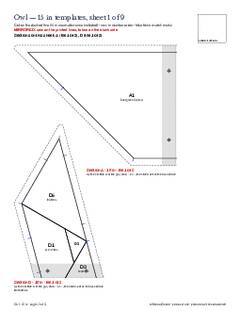 Page 12 of the Owl Quilt Block Pattern PDF