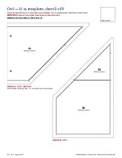 Page 13 of the Owl Quilt Block Pattern PDF