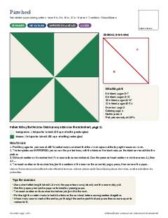 Page 1 of the Pinwheel Quilt Block Pattern PDF