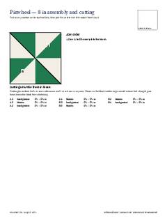 Page 12 of the Pinwheel Quilt Block Pattern PDF