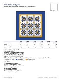 Page 1 of the Pinwheel Star Quilt Pattern PDF