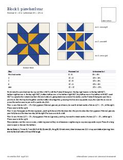 Page 5 of the Pinwheel Star Quilt Pattern PDF