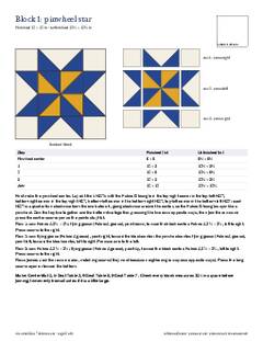 Page 5 of the Pinwheel Star Table Runner Pattern PDF