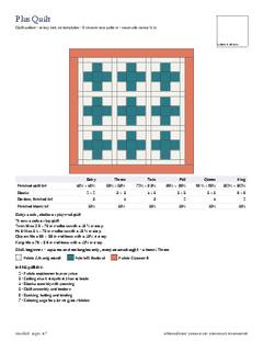 Page 1 of the Plus Quilt Pattern PDF