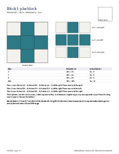 Page 4 of the Plus Quilt Pattern PDF