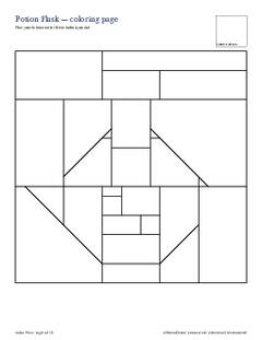 Page 4 of the Potion Flask Quilt Block Pattern PDF