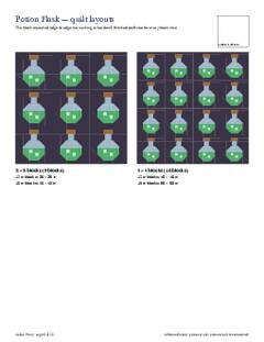 Page 5 of the Potion Flask Quilt Block Pattern PDF