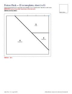 Page 10 of the Potion Flask Quilt Block Pattern PDF