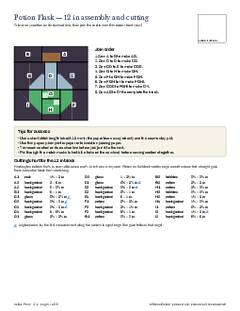 Page 11 of the Potion Flask Quilt Block Pattern PDF