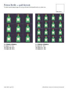 Page 5 of the Potion Bottle Quilt Block Pattern PDF