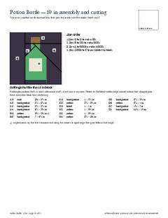 Page 16 of the Potion Bottle Quilt Block Pattern PDF