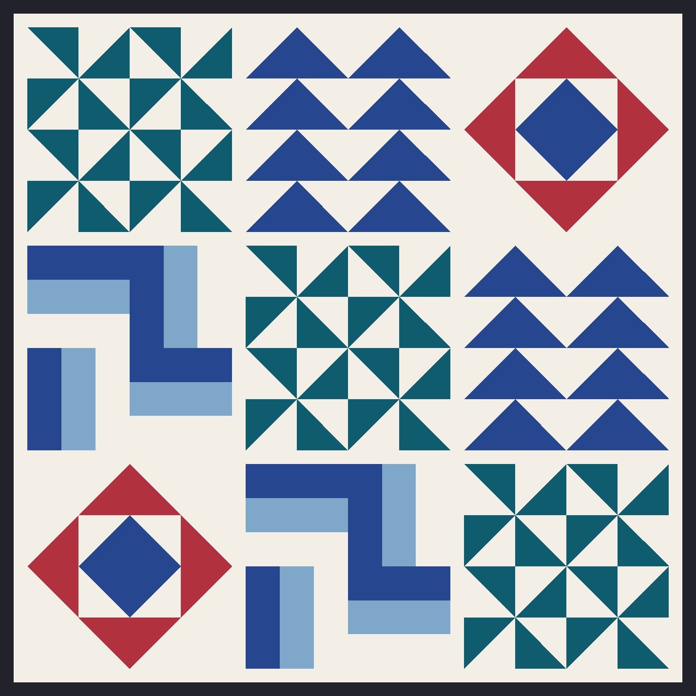 Precision Units Pattern Bundle: the finished piece