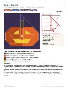 Page 1 of the Jack-o'-Lantern Quilt Block Pattern PDF