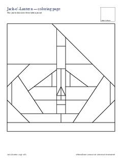 Page 4 of the Jack-o'-Lantern Quilt Block Pattern PDF