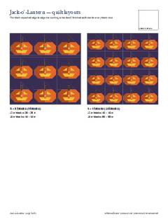 Page 5 of the Jack-o'-Lantern Quilt Block Pattern PDF