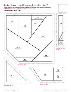 Page 10 of the Jack-o'-Lantern Quilt Block Pattern PDF
