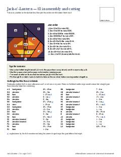 Page 12 of the Jack-o'-Lantern Quilt Block Pattern PDF