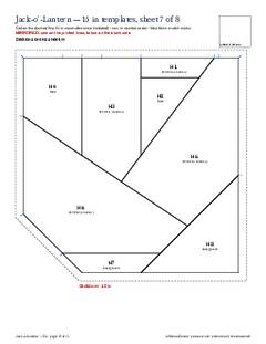 Page 19 of the Jack-o'-Lantern Quilt Block Pattern PDF