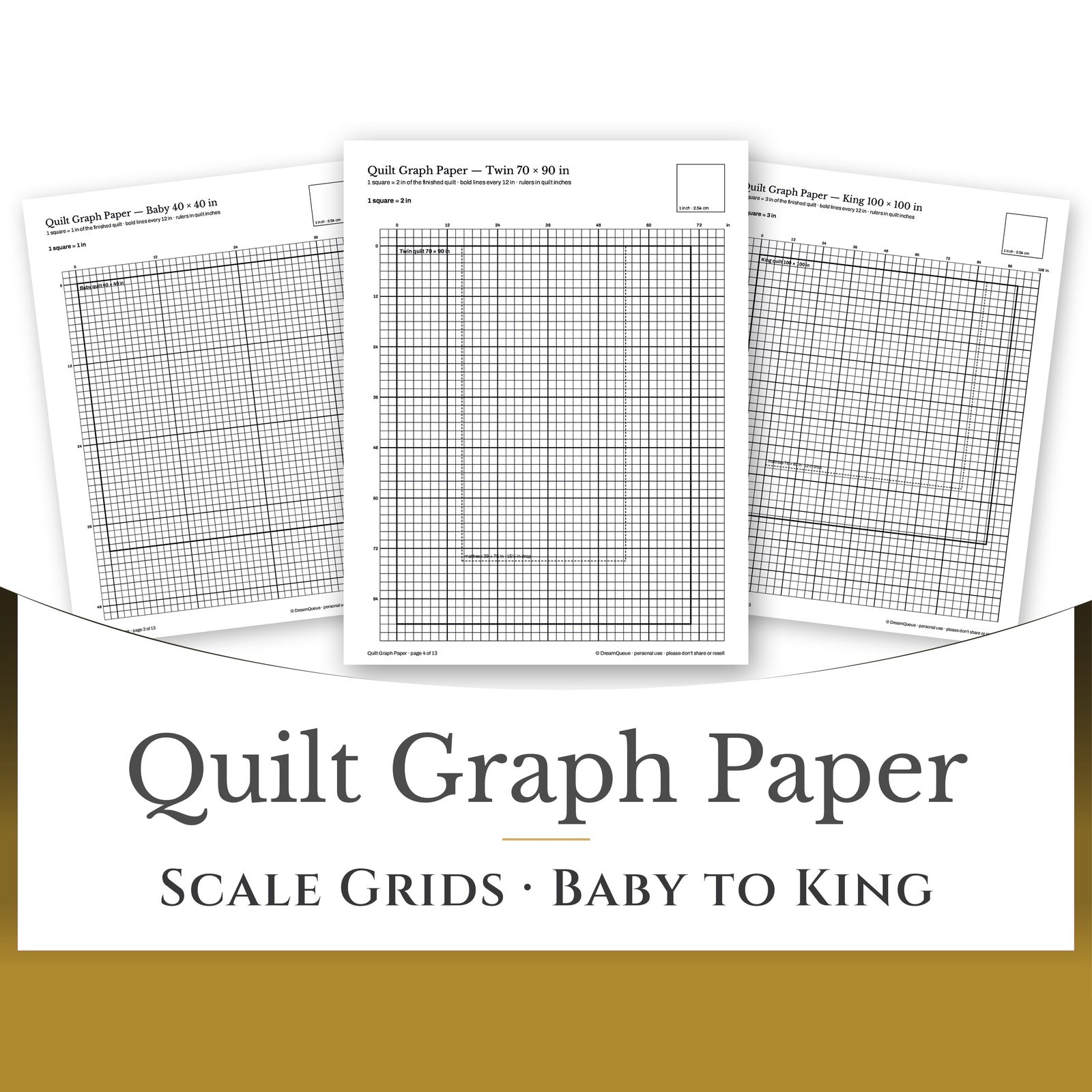 Quilt Graph Paper: the finished piece