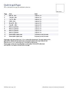 Page 1 of the Quilt Graph Paper PDF
