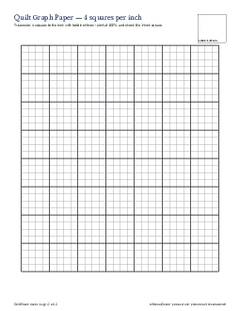 Page 12 of the Quilt Graph Paper PDF
