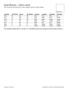 Page 3 of the Quilt Planner PDF