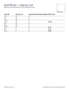 Page 4 of the Quilt Planner PDF