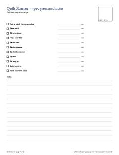 Page 7 of the Quilt Planner PDF