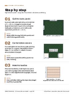 Page 6 of the Quilted Fabric Basket Sewing Pattern PDF