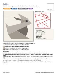 Page 1 of the Rabbit Quilt Block Pattern PDF
