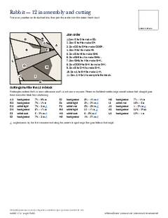 Page 19 of the Rabbit Quilt Block Pattern PDF