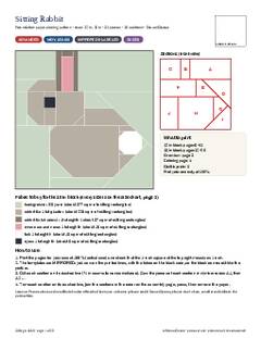 Page 1 of the Sitting Rabbit Quilt Block Pattern PDF