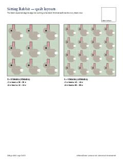 Page 5 of the Sitting Rabbit Quilt Block Pattern PDF