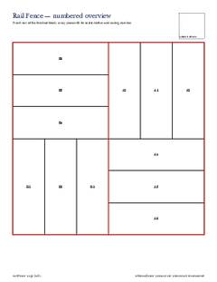 Page 3 of the Rail Fence Quilt Block Pattern PDF
