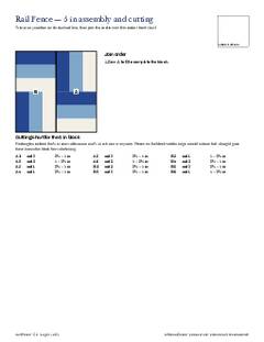 Page 11 of the Rail Fence Quilt Block Pattern PDF