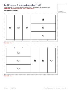 Page 12 of the Rail Fence Quilt Block Pattern PDF