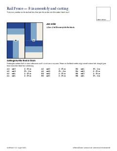Page 16 of the Rail Fence Quilt Block Pattern PDF