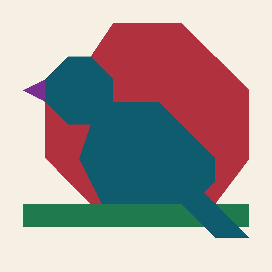 Raven Quilt Block Pattern in the Jewel colorway