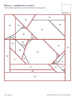 Page 3 of the Raven Quilt Block Pattern PDF