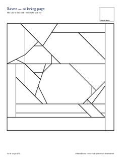 Page 4 of the Raven Quilt Block Pattern PDF